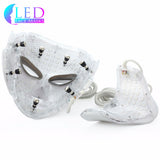 White 3 LED Face Mask & Neck Piece w/ Microcurrent & Oxygen - Professional Plus Model