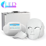 White 3 LED Face Mask & Neck Piece w/ Microcurrent & Oxygen - Professional Plus Model