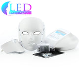 White 3 LED Face Mask & Neck Piece w/ Microcurrent & Oxygen - Professional Plus Model