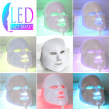 White Rechargable 7 LED Face Mask - Premium Plus Model