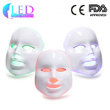 White Rechargeable 3 LED Face Mask - Premium Model