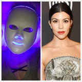 Kourtney Kardashian Using LED Face Mask